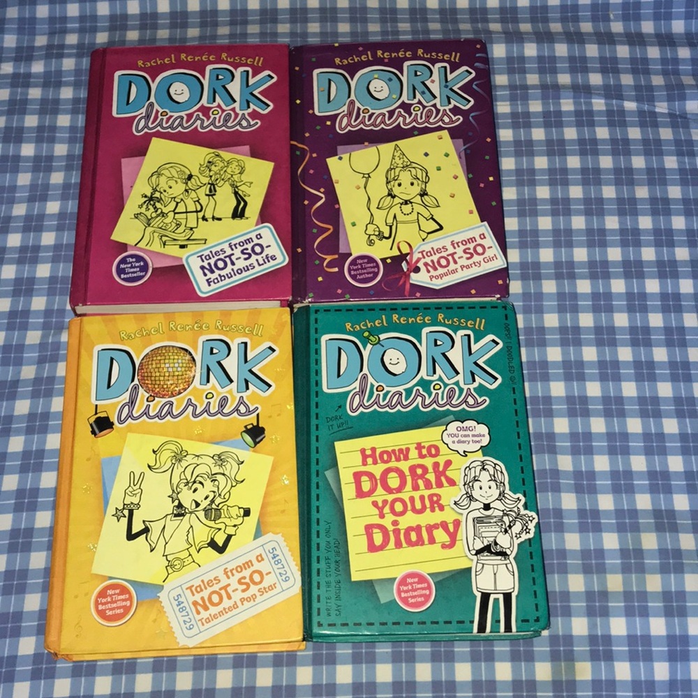 Dork diaries books 1, 2 , 3 and 3 1/2